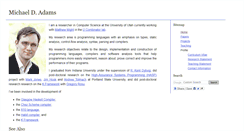 Desktop Screenshot of michaeldadams.org