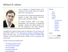 Tablet Screenshot of michaeldadams.org